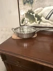 Calphalon Premier Space Saving Stainless Steel Frying Pan Flat Glass Lid 5 Qt Used. Price: $139.50.