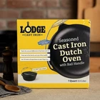 Lodge Dutch Oven 7 Qt Cast Iron Black Lid Spiral Bail Handle Pre-seasoned Camp New. Price: $59.98.