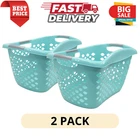 (2 Pack) Home Logic 1.8 Bushel Hip Grip Laundry Basket Plastic Durable Design New. Price: $19.98.