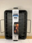 Brand New Calphalon 16" Hard- Anodized Non-stick Roaster With Rack. Price: $35.00.