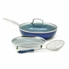 Blue Diamond Toxin-free Ceramic Nonstick Cookware Set (12 Piece) New. Price: $169.95.