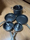 Ninja Foodi Neverstick Premium Hard-anodized 9 Pc Cookware Set Pots Pans Lids Used. Price: $75.99.