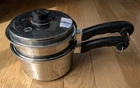 Saladmaster 3-3.5QT Saucepan W/ Steamer & Vapo Lid TP304S Stainless Steel 8.75" Used. Price: $139.99.