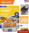 Electric Roaster Liners, 10 Count Disposable Fits 16, 18, 22 ... New. Price: $31.07.