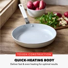 Greenpan Bobby Flay 10" Fry Aluminum Ceramic Nonstick, Cream New. Price: $26.24.