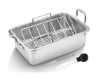 15 Inch Stainless Steel Roasting Pan With Cooling Rack - Turkey... Fast Usa Ship New. Price: $71.17.