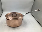 Mauviel M'heritage 150 Polished Copper & Stainless Steel Sauce Pan. 3.5-QT New. Price: $405.95.