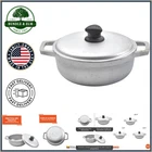 Aluminum Cooking Pot 2QT With Tight-fitting Lid For Even Heat Distribution New. Price: $32.66.