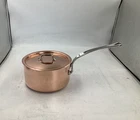 Mauviel M'heritage 150 Polished Copper & Stainless Steel Sauce Pan. 1.9 Qt New. Price: $206.47.