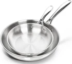 Michelangelo Stainless Steel Frying Pan Set, 8" 10" Cooking 8-10 Inch New. Price: $46.61.