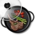 Moss & Stone 12 Nonstick Grill For Indoor Cooking, Cast Aluminum Griddle New. Price: $65.33.