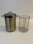 All-clad Stainless Steel Metalcrafters Asparagus Steamer Pot With Basket And Lid Used. Price: $49.95.