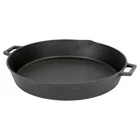 Bayou Classic 16 Inch Double Handled Cast Iron Skillet With Pour Spouts, Black New. Price: $74.99.