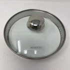 Wearever Cookware Strainer Lid 8.25" Outer 7.75" Inner Glass Rim Vented Used. Price: $23.24.