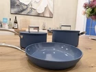 Caraway Home 9PC Non-stick Ceramic Cookware Set Navy New. Price: $219.00.