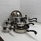 Farberware Pots & Pans Aluminum Clad Stainless Steel Skillet Vintage Usa Lot Used. Price: $120.00.