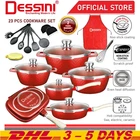 Dessini Ita 23 Pcs Non Stick Granite Cooking Pot Frying Pan Set Kitchen Cookware New. Price: $360.00.
