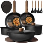 19PCS Non Stick Pots Pans Cookware Set Detachable Handle Induction Kitchen New. Price: $126.30.