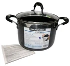 Tramontina 6 Quart Lock & Drain Charcoal Gray Pasta Pot Multi Porcelain Euc Used. Price: $26.99.