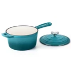 Hasteel 3 Qt Cast Iron Saucepan, Enamel Dutch Oven With Lid, Small Non Stick New. Price: $80.21.