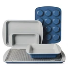 Tramontina Bakeware Set 6-PIECE Ceramic Exterior Non-stick Aluminum Oven Safe New. Price: $80.44.
