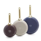 Greenpan Reserve 3 Piece Frying Skillet Set Nonstick Ceramic Cookware New. Price: $175.90.