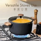 Carote 7 Quart Nonstick Stock Pot With Lid Black New. Price: $49.99.