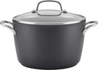 Kitchenaid Hard Anodized Induction Nonstick Pot/stockpot W/ Lid 8 Quart New. Price: $84.58.