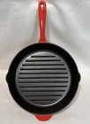 Technique Red Enameled Cast Iron Grill Skillet Pan 12 Dual Spouts Qvc Used. Price: $34.99.