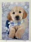 Rachael Hale Greeting Card Puppy Let It Snow Christmas Winter Usa Used. Price: $5.99.