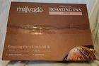 18" Oval Roaster, Pound Capacity, Roasting Pan W/lid New Sealed Box Millvado. Price: $24.99.