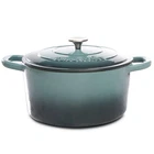 Artisan 7 Quart Round Cast Iron Dutch Oven In Slate Grey New. Price: $121.98.