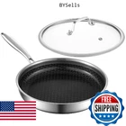 Moutius 10-INCH Frying Pans, Ceramic Coating Stainless Steel New. Price: $49.76.