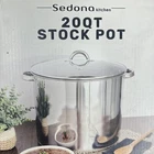 New Sedona Kitchen 20-QT. Stainless Steel Stockpot Lid Handles. Price: $67.64.
