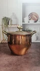 Hammered Copper Pot 4.75 Qt. Acorn Finial Lid By Ruffoni. Used. Price: $309.99.