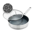 Greenpan Prism 5QT Hybrid Stainless Steel And Ceramic Nonstick Saute With New. Price: $50.99.