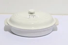 New Creuset Casserole Classic 27CM/1.7L Oval Dish W/lid White. Price: $120.00.