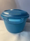 Tupperware Microwave 2.2L Steamer Rice Cooker 6451A Blue No Insert Used. Price: $15.00.