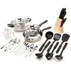 Gibson Total Kitchen Lybra 32-PIECE Cookware Combo Set New. Price: $106.60.
