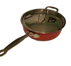 Red Cuisinart Saute Pan With Lid 3.0 Qt Modle # CS330-24 Whmr See Discription Used. Price: $38.00.