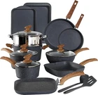 17PCS Kitchen Induction Cookware Set Granite Non Stick Saucepans Pots &pans New. Price: $151.99.
