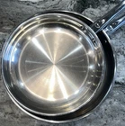 Berghoff Professional 18/10 Stainless Steel 10" & 12 Set Frying Pans Cookware Used. Price: $80.00.