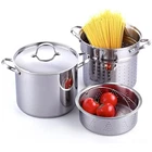 Cooks Standard Pasta Pot 18/10 Stainless Steel 12 Quart, Spaghetti Cooker Ste... New. Price: $150.01.
