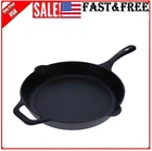Lodge Cast Iron Skillet W/ Dual Handle Easy Care Cooking Pan Durable 12 Inches New. Price: $44.99.