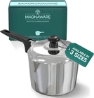 Magnaware Cast Aluminum Sauce Pan With Lid 3 Quart - Multipurpose Lightweight New. Price: $129.87.