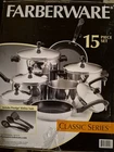 Farberware Classic Series 15 Piece Set High Performance Stainless Steel Cookware New. Price: $140.00.