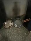 Visions Corningware Amber 7" Skillet W/ Teflon Bottom Pyrex V1.5C Lid Euc Used. Price: $21.99.