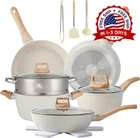 Juego De Ollas Y Sartenes Granito Antiadherentes Utensilios Set Para Cocina New. Price: $124.99.