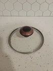 Paula Dean Cookware Pot Lid 6 Copper Knob Replacement Glass Only Used. Price: $9.95.