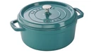 Staub 4-QT Cast Iron Round Dutch Oven Cocotte Turquoise Blue Made In France New. Price: $193.67.